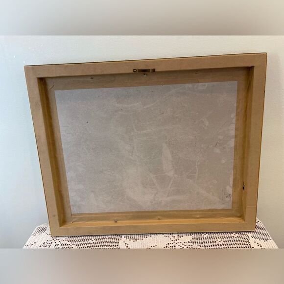 Christmas alphabet needlepoint frame || Christmas themed wall art || 2001’ Circa - Picture 4 of 11